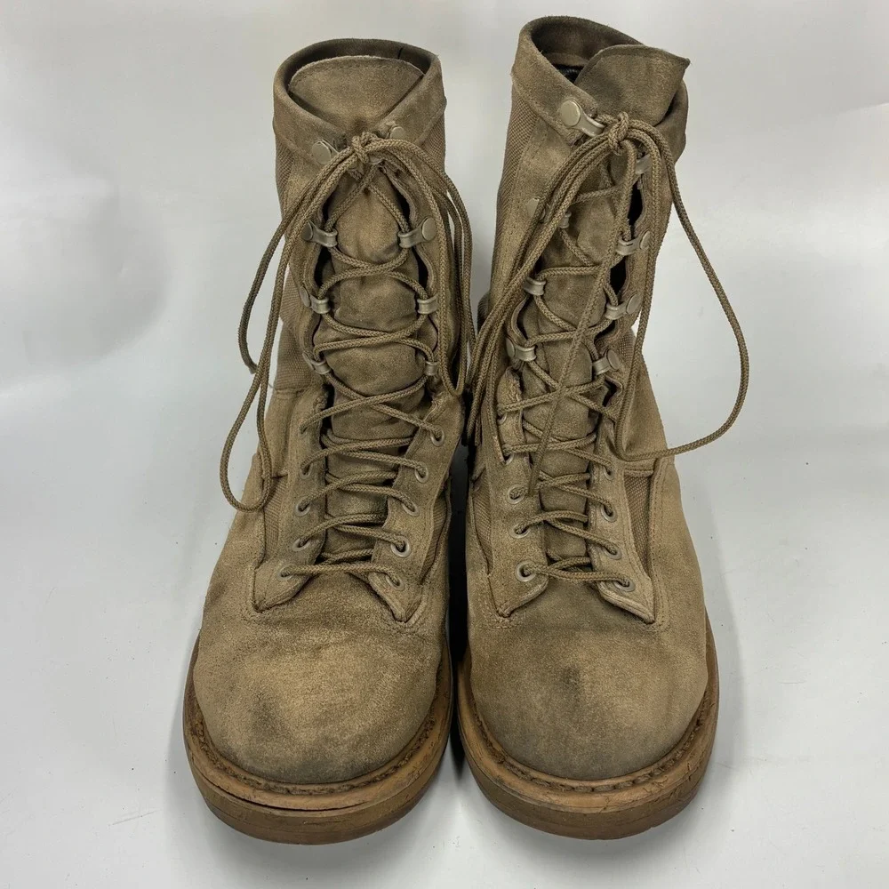 Gore-Tex Military Combat Boots Coyote Tan Suede Vibram Sole Men's 10-11 US